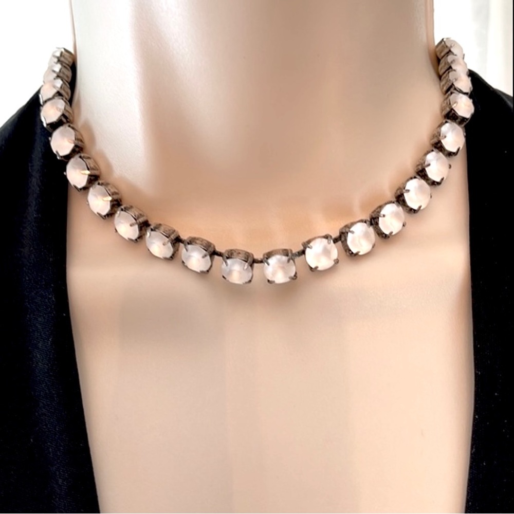 SWAROVSKI MILKY WHITE 8MM NECKLACE